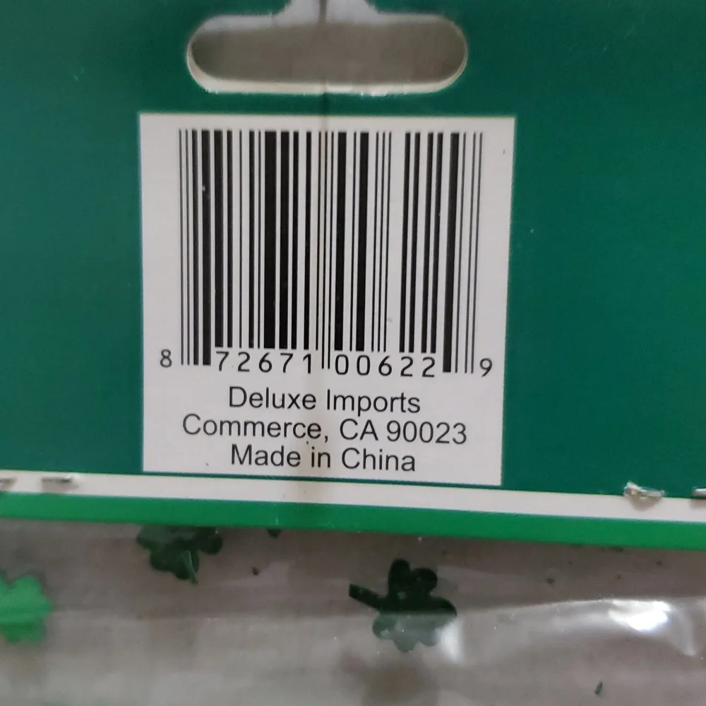 Green Holographic Shamrock Confetti for Parties 1.5 Oz